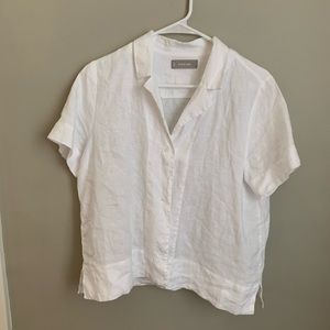 Everlane linen notch shirt